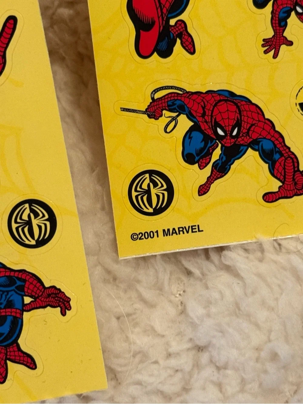 2001 Sandylion Marvel Spider-Man sticker sheets
